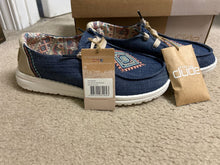 Load image into Gallery viewer, NWT Jean and tribal pattern Hey Dudes NWT Hey Dudes, tribal and Jean pattern 6 (Adult)
