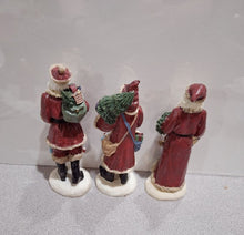 Load image into Gallery viewer, Vintage Cedar Creek Collection Santa Claus Figurines - hand painted. 6" tall
