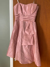 Load image into Gallery viewer, London Style Nights -ALTERED, SEE DESC- Strapless. 30" top of bust, 25.5" waist, 23.25" from waist to hem Women's - S
