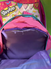 Load image into Gallery viewer, Shopkins set, good for nostalgia/seniors Play condition suitcase, backpack, lunch bag, small tears
