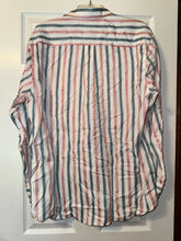 Load image into Gallery viewer, Tommy Bahama Mens white striped cotton button up, size large Men's - L
