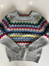 Load image into Gallery viewer, Boden 9-10, gray multi crewneck sweater, EUC 9
