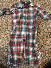 Load image into Gallery viewer, GAP Plaid one piece with bow tie 6 Months
