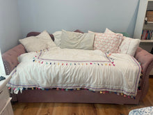 Load image into Gallery viewer, Daybed with trundled twin Pink day bed with will out trundle NO MATRESSS
