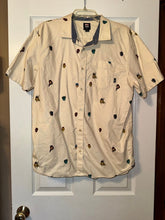 Load image into Gallery viewer, Vans Mens cream color Marvel button up shirt, size large Men's - L
