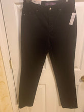 Load image into Gallery viewer, Gloria Vanderbilt new with tags Corduroy blk slim leg classic fit Women's 8
