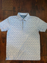 Load image into Gallery viewer, Johnnie-O surf board polo Dri fit blue surf boards 12
