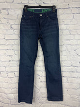 Load image into Gallery viewer, Levis dark wash jeans straight leg EUC 14
