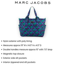 Load image into Gallery viewer, Marc by Marc Jacobs Pretty Nylon Etta Print Tote NWOT Medium Tote in Jungle Green Multi, diaper bag, work bag
