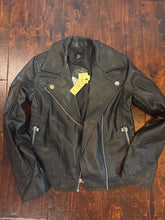 Load image into Gallery viewer, NWT art class pleather jacket Black wind resistant NWT jacket sz 8 8
