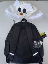 Load image into Gallery viewer, The Nightmare Before Christmas backpack NWT 17 inch. Has a packable novelty hood inside.
