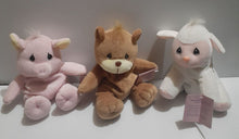 Load image into Gallery viewer, Precious Moments  Tender Tails 3pc NWT animals - lamb, bear and pig Plush Toys
