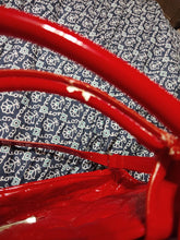 Load image into Gallery viewer, Lulu shiny red purse very few flaws From what I see it's only one on the handle see picture Purse
