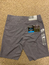 Load image into Gallery viewer, Callaway NWT Grey and white active waist band shorts opti dry 30
