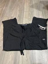 Load image into Gallery viewer, Greys Anatomy NWT Black scrubs, tag has petite small, total of 4 pockets Women's - S
