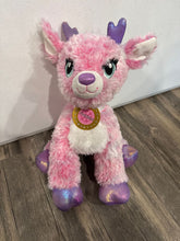 Load image into Gallery viewer, Build a Bear Merry Mission Twinkle pink reindeer EUC. Sparkly body, nose, hooves, &amp; antlers. Perfect for Christmas Plush Toys
