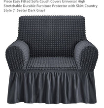 Load image into Gallery viewer, Chair cover Arm chair cover gray universal
