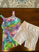 Load image into Gallery viewer, Rogo Club 2 piece set. Super cute, butterfly and white shorts 6
