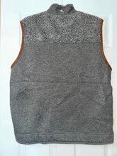 Load image into Gallery viewer, Tommy Bahama Mens dark grey faux sherpa zip up vest, size large Men's - L
