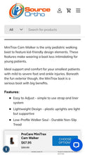 Load image into Gallery viewer, MiniTrax Toddler Low Profile Walking Boot Size small, fits toddler up to size 8.5 shoe
