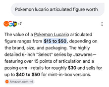 Load image into Gallery viewer, Pokémon Lucario figure - NIB Select 6 inch articulated Jazwares Series 2 Figures and Animals
