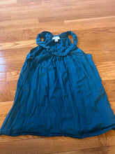 Load image into Gallery viewer, Ann Taylor Loft Size small blue top, rolled design around neck Women's - S
