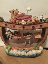 Load image into Gallery viewer, Noah's Ark Figurine Battery operated lights and music.
