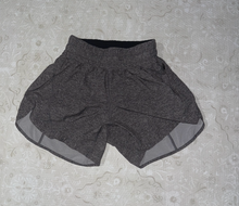 Load image into Gallery viewer, Lululemon, Size 4, Gray Running Shorts Gently Used Condition, Size Tag Intact Women's 4
