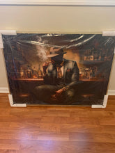 Load image into Gallery viewer, Bar canvas new Still in plastic 49 inches by 3 feet long nice goldfish frame
