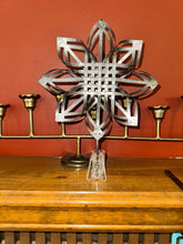 Load image into Gallery viewer, Hearth &amp; Hand Silver metal star clip Christmas tree topper by Hearth and Hand
