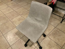Load image into Gallery viewer, Gray swivel chair Wear marks on top
