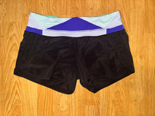 Load image into Gallery viewer, Lululemon Womens pastel and black shorts by Lululemon, size 6 Women's 6

