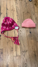 Load image into Gallery viewer, 2 winter hats 1 northface and 1 pink beanie 8
